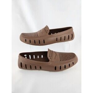 Floafers Mens Size 10 Country Club Driver‎ Moc Water Boat Loafer Brown Shoes